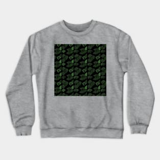 Hidden Within The Jungle Ferns Abstract Pattern (MD23SMR014) Crewneck Sweatshirt